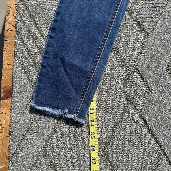 Indigo Poppy Maternity Jeans Women's Medium Blue Slim Elastic Stretchy - Picture 9 of 12